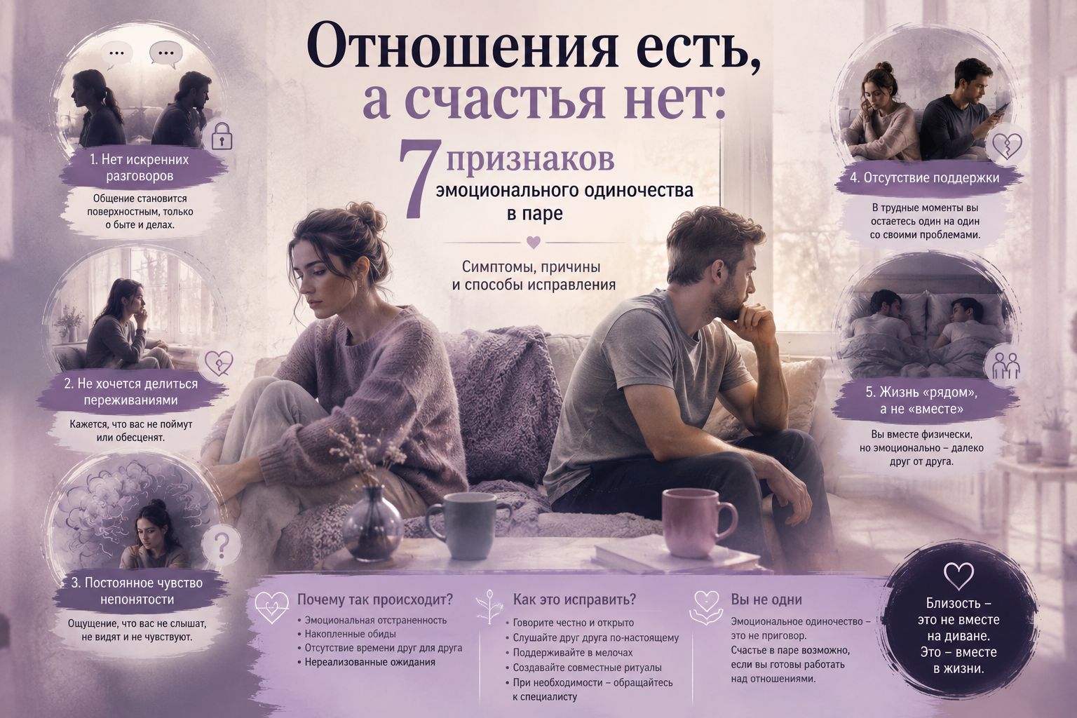 Отношения есть, а счастья нет