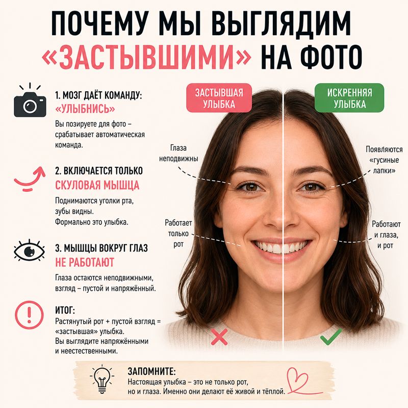 why-we-look-stiff-in-photos Как улыбаться глазами, а не только ртом: секрет искренней улыбки