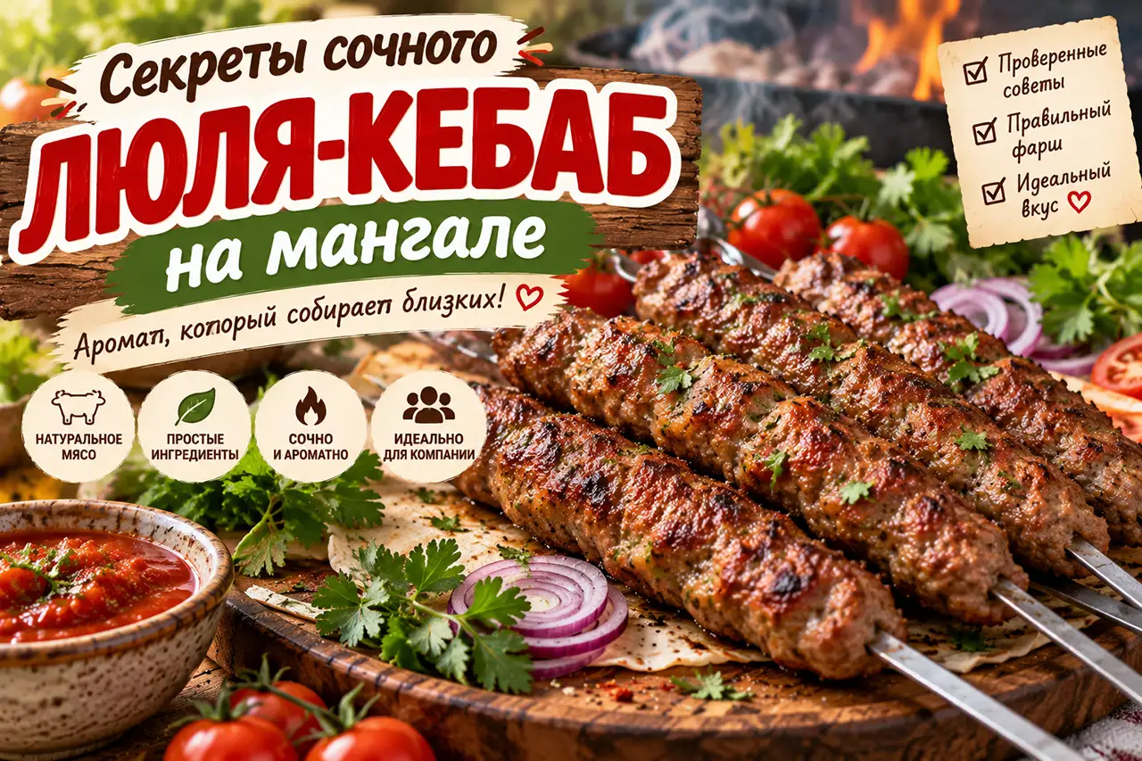 Как приготовить сочный люля-кебаб